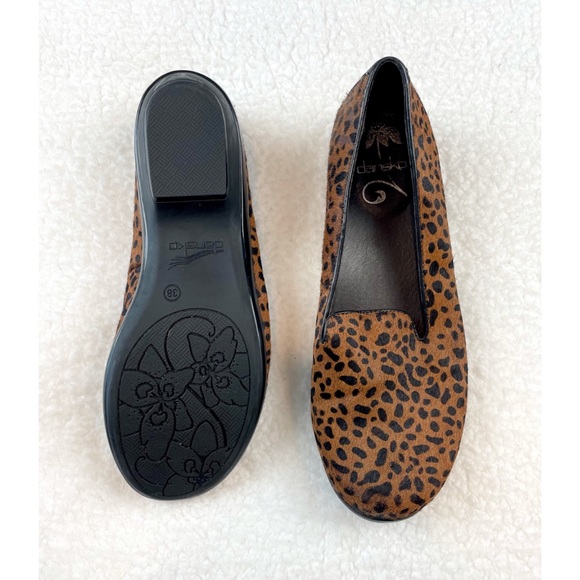DANSKO • Olivia Cheetah Calf Hair Slip-On Loafers - Picture 5 of 16